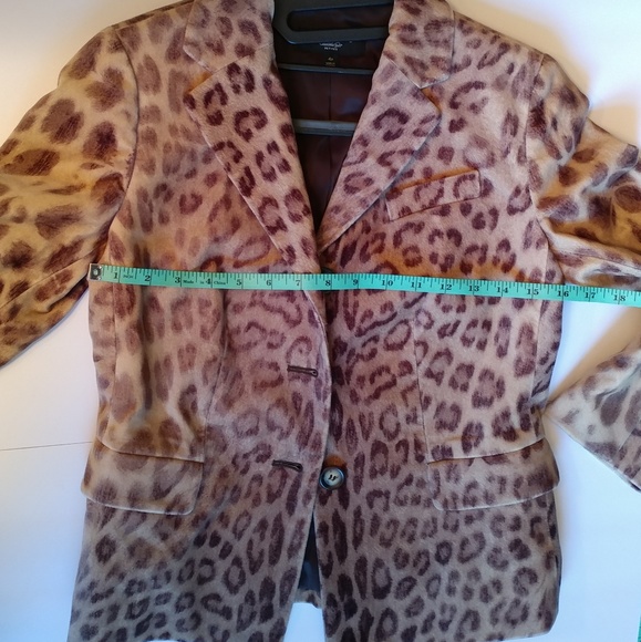 Talbots leopard print blazer Size 4p - Picture 6 of 7